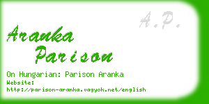 aranka parison business card